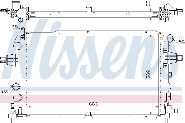 Nissens 63111A - Radiators, Motora dzesēšanas sistēma autodraugiem.lv