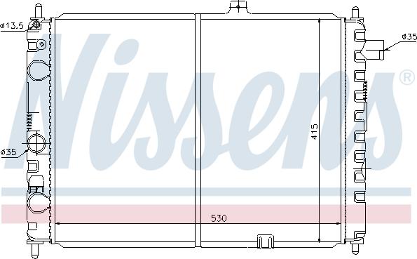 Nissens 63170 - Radiators, Motora dzesēšanas sistēma autodraugiem.lv