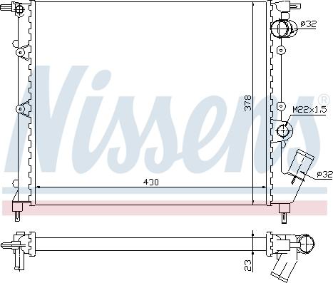 Nissens 63894 - Radiators, Motora dzesēšanas sistēma autodraugiem.lv