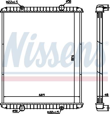 Nissens 638490 - Radiators, Motora dzesēšanas sistēma autodraugiem.lv