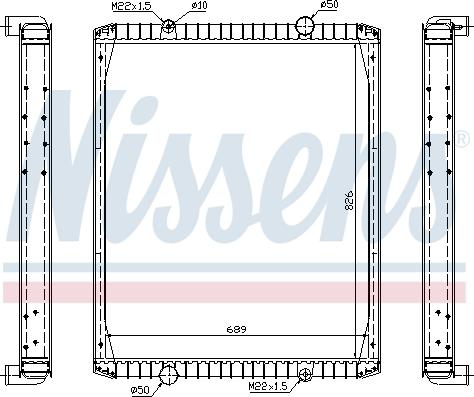 Nissens 63849A - Radiators, Motora dzesēšanas sistēma autodraugiem.lv