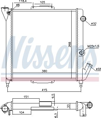 Nissens 696110 - Radiators, Motora dzesēšanas sistēma autodraugiem.lv