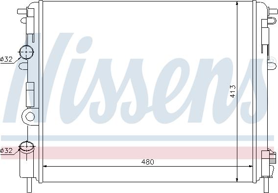 Nissens 63809 - Radiators, Motora dzesēšanas sistēma autodraugiem.lv