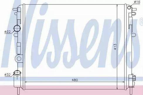 Nissens 63808 - Radiators, Motora dzesēšanas sistēma autodraugiem.lv