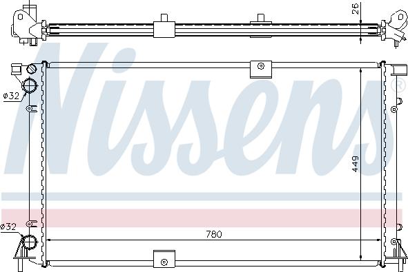 Nissens 63818A - Radiators, Motora dzesēšanas sistēma autodraugiem.lv