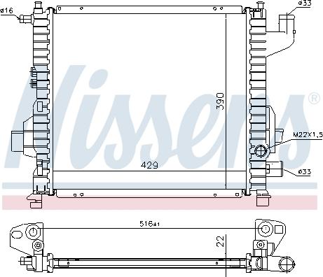 Nissens 63835A - Radiators, Motora dzesēšanas sistēma autodraugiem.lv