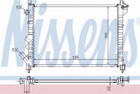 Nissens 63832A - Radiators, Motora dzesēšanas sistēma autodraugiem.lv