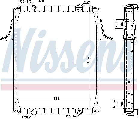 Nissens 63822A - Radiators, Motora dzesēšanas sistēma autodraugiem.lv