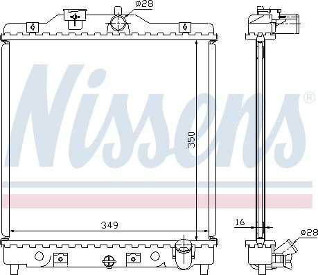 Nissens 63309A - Radiators, Motora dzesēšanas sistēma autodraugiem.lv