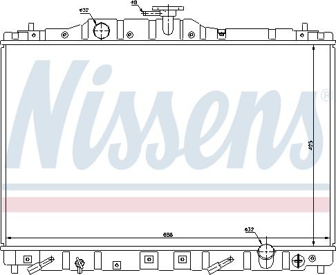 Nissens 63313 - Radiators, Motora dzesēšanas sistēma autodraugiem.lv