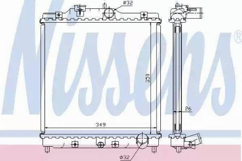 Nissens 63312A - Radiators, Motora dzesēšanas sistēma autodraugiem.lv