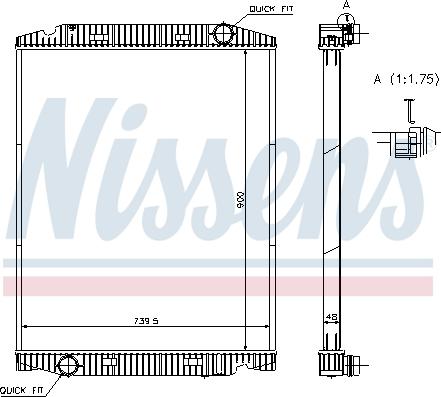 Nissens 63331A - Radiators, Motora dzesēšanas sistēma autodraugiem.lv