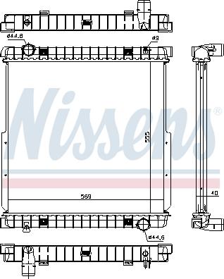 Nissens 63333 - Radiators, Motora dzesēšanas sistēma autodraugiem.lv