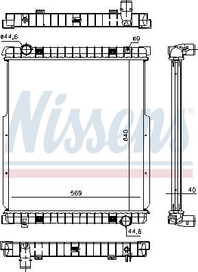 Nissens 63332 - Radiators, Motora dzesēšanas sistēma autodraugiem.lv