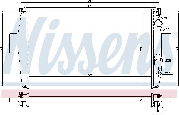 Nissens 698806 - Radiators, Motora dzesēšanas sistēma autodraugiem.lv