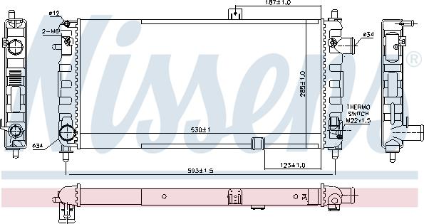 Nissens 698695 - Radiators, Motora dzesēšanas sistēma autodraugiem.lv