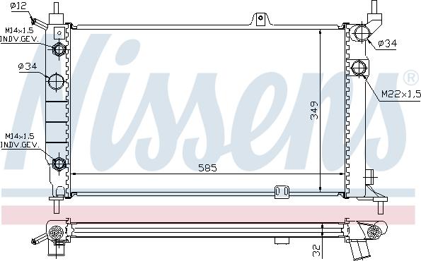 Nissens 690219 - Radiators, Motora dzesēšanas sistēma autodraugiem.lv