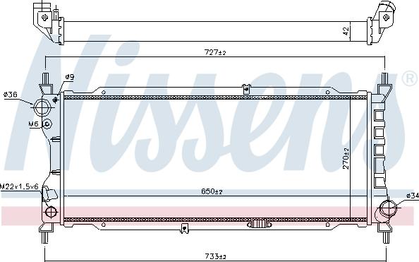 Nissens 694826 - Radiators, Motora dzesēšanas sistēma autodraugiem.lv