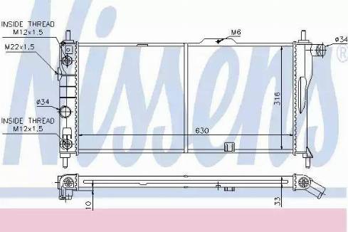 Nissens 63281 - Radiators, Motora dzesēšanas sistēma autodraugiem.lv