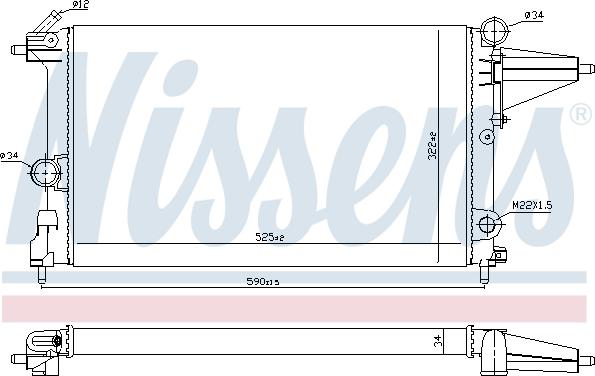 Nissens 632231 - Radiators, Motora dzesēšanas sistēma autodraugiem.lv