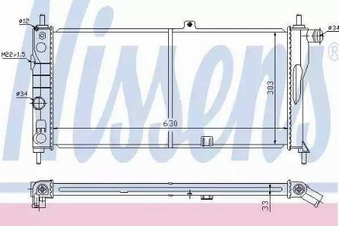 Nissens 63274 - Radiators, Motora dzesēšanas sistēma autodraugiem.lv