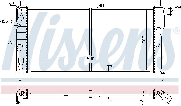 Nissens 690746 - Radiators, Motora dzesēšanas sistēma autodraugiem.lv