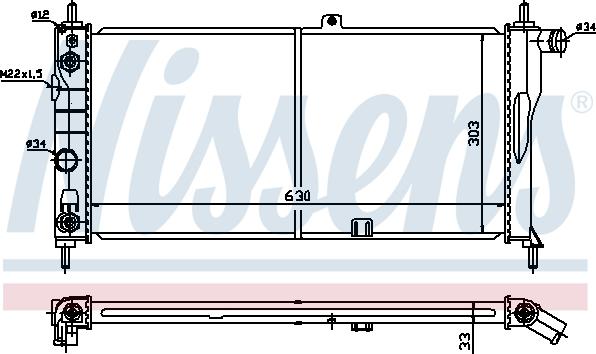 Nissens 694515 - Radiators, Motora dzesēšanas sistēma autodraugiem.lv