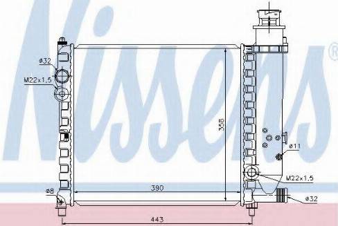 Nissens 63740 - Radiators, Motora dzesēšanas sistēma autodraugiem.lv