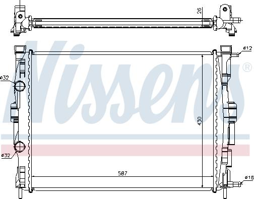 Nissens 63765A - Radiators, Motora dzesēšanas sistēma autodraugiem.lv