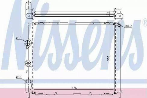 Nissens 63768 - Radiators, Motora dzesēšanas sistēma autodraugiem.lv