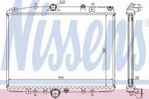 Nissens 63705 - Radiators, Motora dzesēšanas sistēma autodraugiem.lv