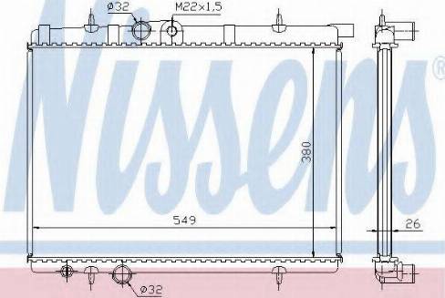 Nissens 63706A - Radiators, Motora dzesēšanas sistēma autodraugiem.lv