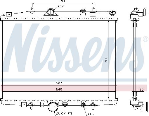 Nissens 697062 - Radiators, Motora dzesēšanas sistēma autodraugiem.lv