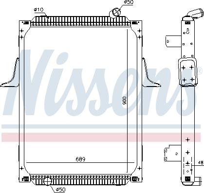 Nissens 637892 - Radiators, Motora dzesēšanas sistēma autodraugiem.lv