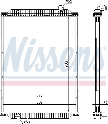 Nissens 637880 - Radiators, Motora dzesēšanas sistēma autodraugiem.lv