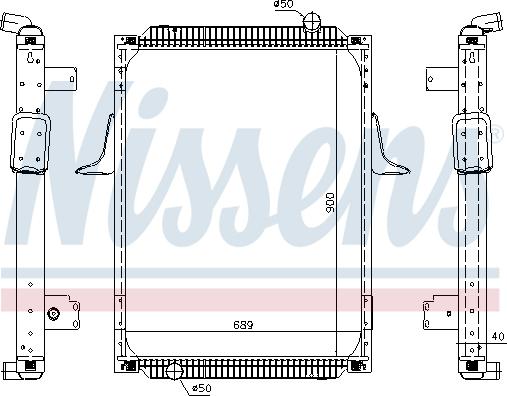 Nissens 63788A - Radiators, Motora dzesēšanas sistēma autodraugiem.lv