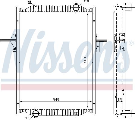 Nissens 63782A - Radiators, Motora dzesēšanas sistēma autodraugiem.lv