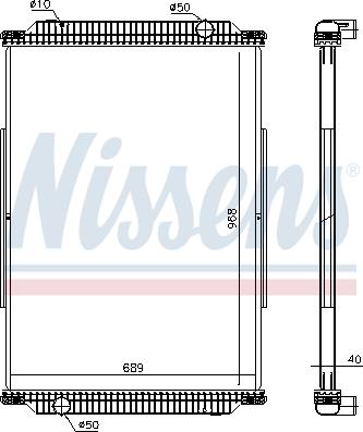 Nissens 637870 - Radiators, Motora dzesēšanas sistēma autodraugiem.lv