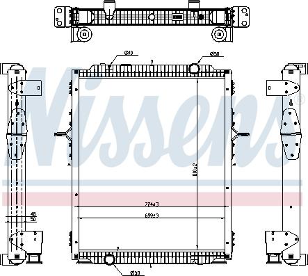 Nissens 637878 - Radiators, Motora dzesēšanas sistēma autodraugiem.lv