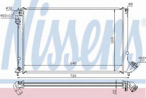 Nissens 63731A - Radiators, Motora dzesēšanas sistēma autodraugiem.lv