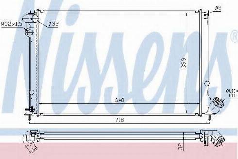 Nissens 63733A - Radiators, Motora dzesēšanas sistēma autodraugiem.lv