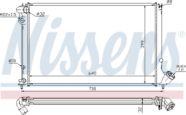 Nissens 63732 - Radiators, Motora dzesēšanas sistēma autodraugiem.lv