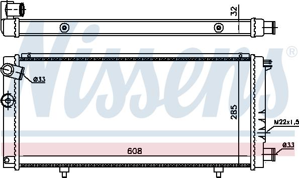 Nissens 63729A - Radiators, Motora dzesēšanas sistēma autodraugiem.lv