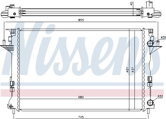 Nissens 63771 - Radiators, Motora dzesēšanas sistēma autodraugiem.lv