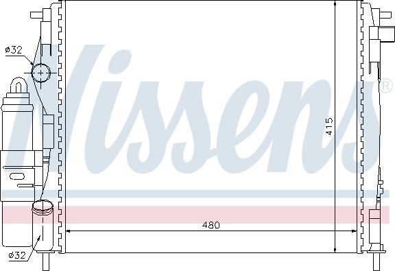 Nissens 63773 - Dzesēšanas modulis autodraugiem.lv