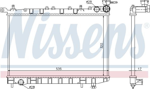 Nissens 62949 - Radiators, Motora dzesēšanas sistēma autodraugiem.lv