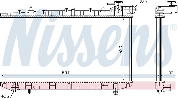 Nissens 62985 - Radiators, Motora dzesēšanas sistēma autodraugiem.lv