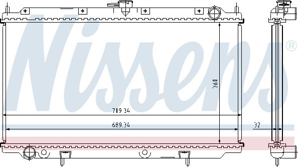 Nissens 62923A - Radiators, Motora dzesēšanas sistēma autodraugiem.lv