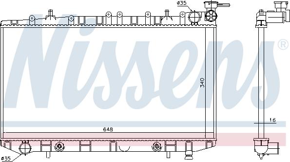 Nissens 629731 - Radiators, Motora dzesēšanas sistēma autodraugiem.lv