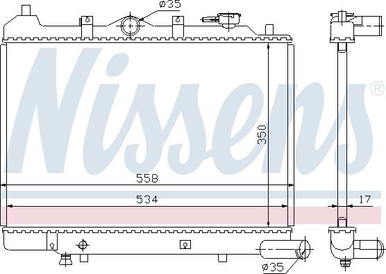 Nissens 62442 - Radiators, Motora dzesēšanas sistēma autodraugiem.lv